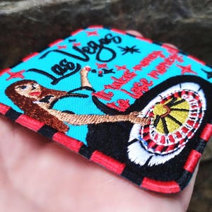 Lucky Vintage Style Roulette Las Vegas Casino Poker Morale Patch for Trucker Hat or Shirt 7.5cm / 3 inch Iron On or Hook Back