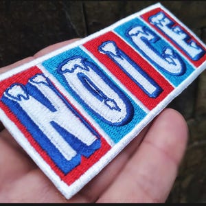 NOICE Nice Vintage Style Americana Food 70's 80's Patch for Trucker Hat or Shirt 11.5cm - 4.5 inch  Iron On or Hook Back