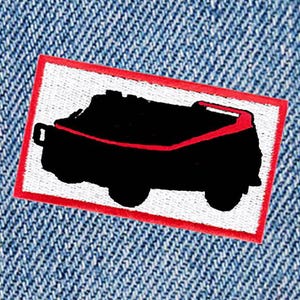 Cool Vintage Style 80s TV Patch Custom Van 8cm / 3.2 inch Iron On or Hook Back