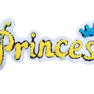 XL Extra Large Cute Chenille &quot;Princess&quot; Patch 19cm