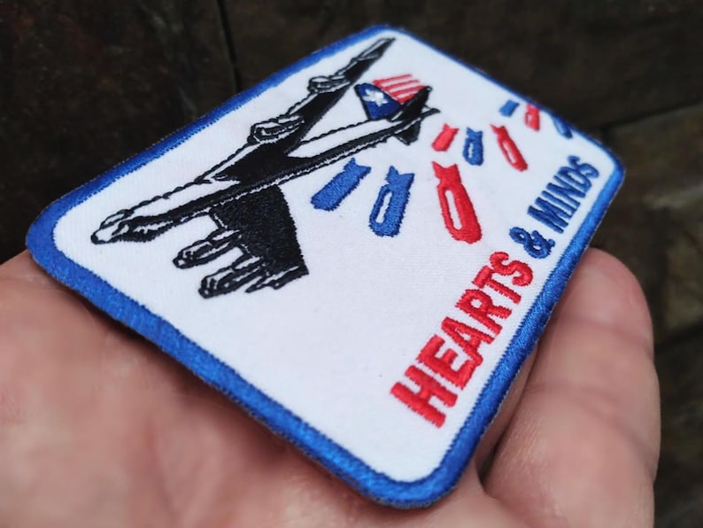 Hearts & Minds tactical morale iron on patch