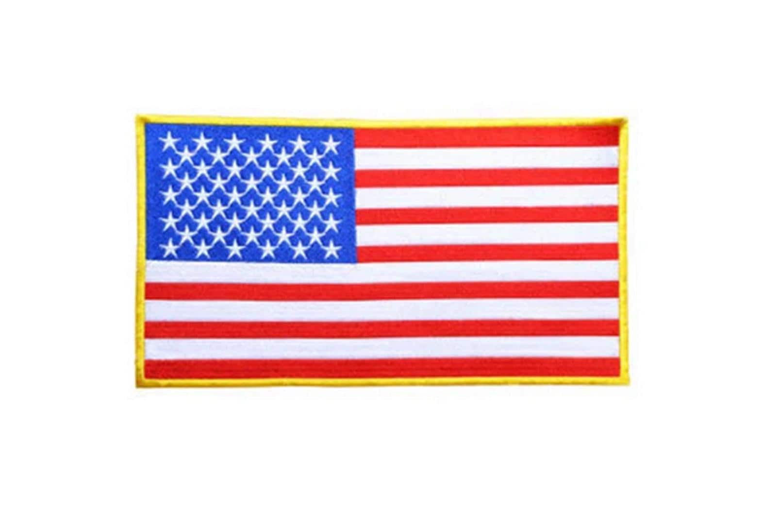 Parche bordado XXL con la bandera estadounidense de EE. UU. para chaqueta,  camisa y patriota, 30 cm/12 pulgadas - Etsy México, image size:1574x1056