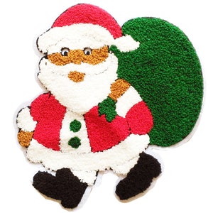 Extra Large 26cm Chenille Christmas Santa Claus Patch Applique