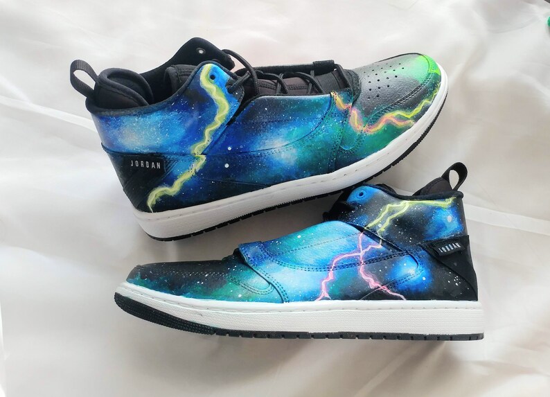 custom galaxy jordans