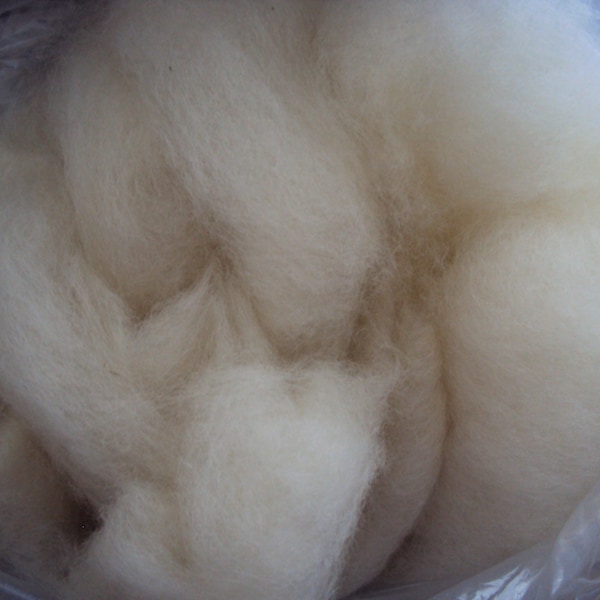 Bluefaced Leicester wool roving, 6 oz.