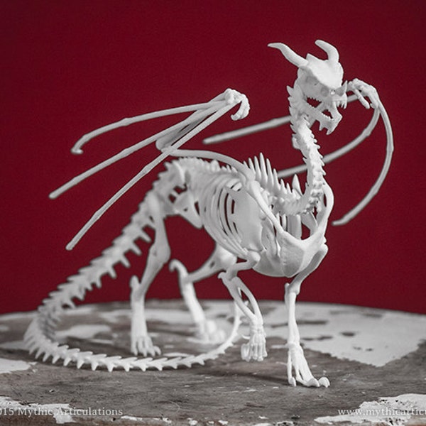 Dragon Skeleton 3D Print Taxidermy Sculpture