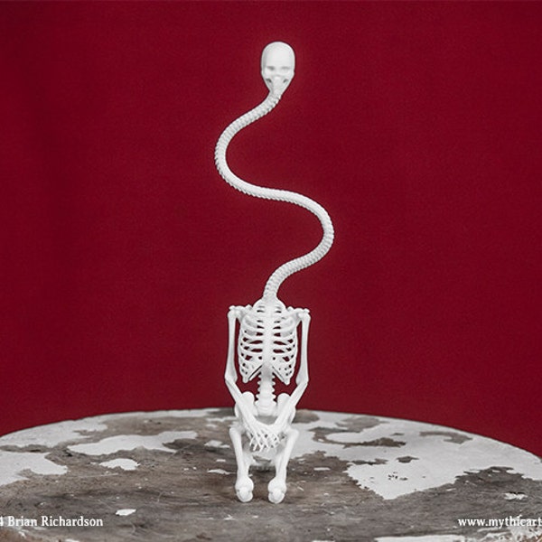 Rokurokubi Skeleton 3D Print Taxidermy Sculpture