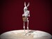 Easter Bunny Skeleton 3D Print Taxidermy Sculpture 