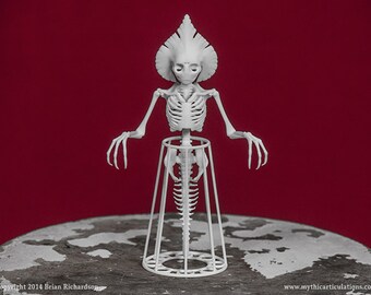 Flatwoods Monster Skeleton 3D Print Taxidermy Sculpture