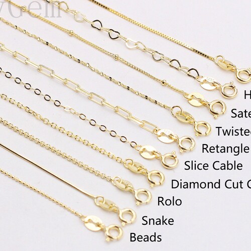 925 Sterling Silver Chain Necklaces 925 Silver Charms Etsy