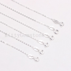16-24&quot; Sterling Silver Cable Chain Necklaces, 925 Silver Charms Wholesale For Bridesmaid Gift Party