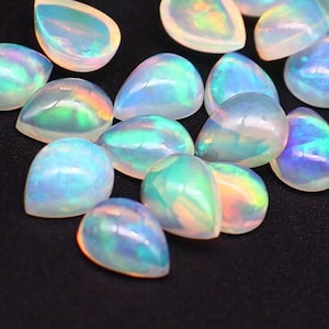 Cabochon opale naturale, cabina opale pera per creazione di gioielli, 3x5mm 4x6mm 5x7mm 6x8mm 7x9mm 8x10mm