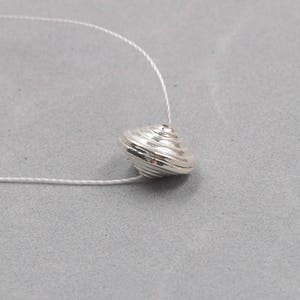 1Pcs, 12mm Sterling Silver Handmade Saucer Beads -- 925 Silver Bead Wholesale For Bridesmaid Gift Party