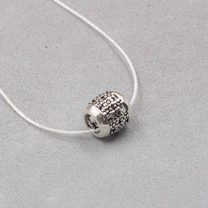 7.5mm Sterling Silver Barrel Beads -- 925 Silver Antique Tibetan Style Bead Wholesale For Bridesmaid Gift Party