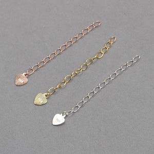 50mm Sterling Silver Extender Chain Extension Chains Tail Link 925 Silver Charms Wholesale For Bridesmaid Gift Party JD-006