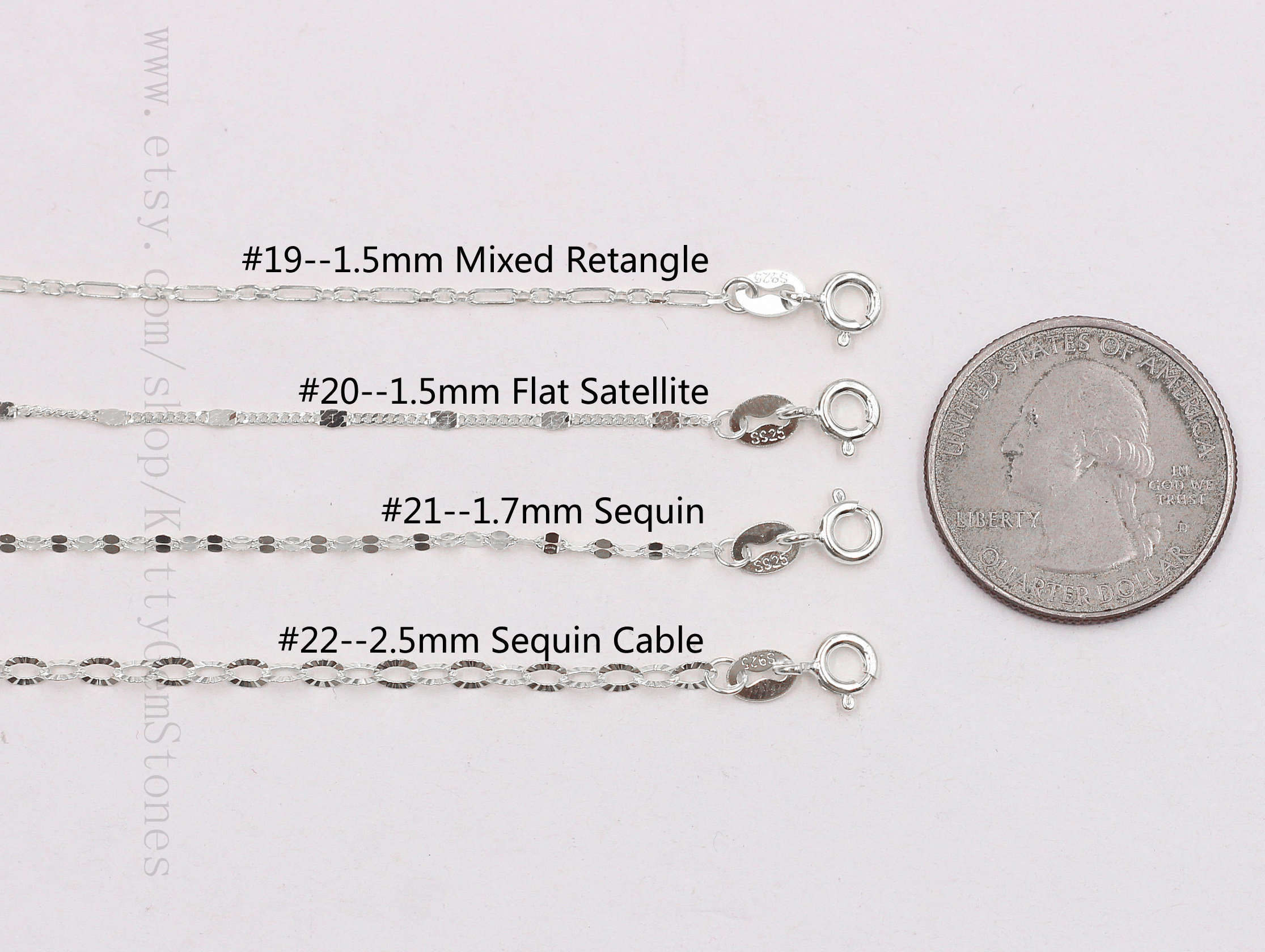 18 Sterling Silver Chain Finished Necklaces 925 - Etsy Israel
