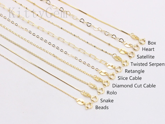 Wholesale 18K Gold Plated Chains Gold Color Plated Stainless Steel