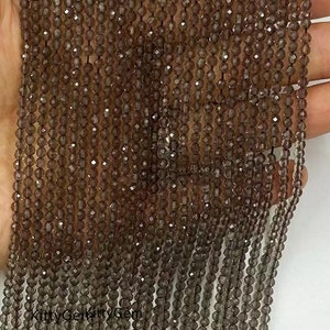 2 Strands Natural Obsidian Beads, Clear Obsidian Round Bead, Gemstone Beads For Necklaces Bracelets Earrings Making Wholesale Supplies