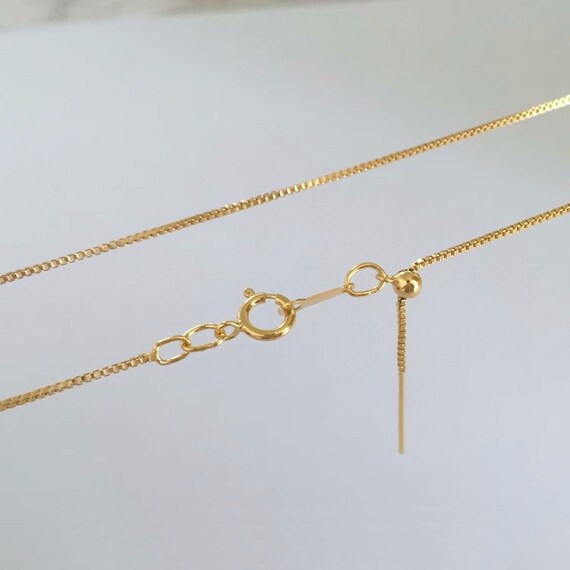 Fondotinta per collana regolabile riempa in oro 14 carati da 5 Fondotinta per collana regolabile riempa in oro 14 carati da 5