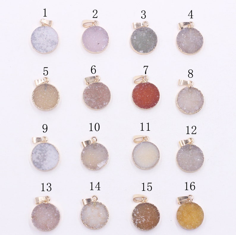 •AEON• agate druzy + silver necklace (18