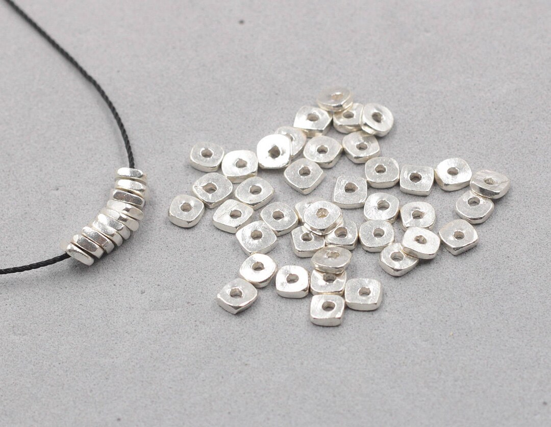 5mm Irregular Sterling Silver Beads 925 Silver Bead Bead Wholesale JD