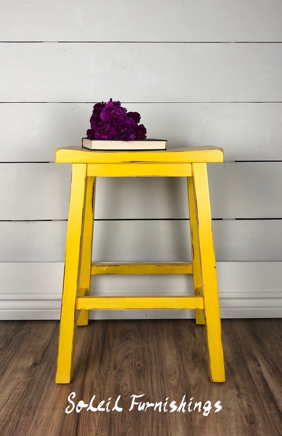 Goldenrod Stool Goldenrod Stool