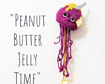 Crochet Jellyfish Pattern, PDF Download, Sea Creature Toy, Amigurumi Tutorial