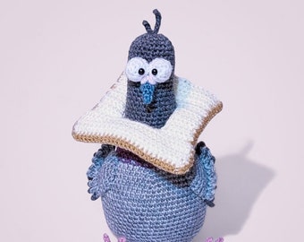 Adorable Crochet Pigeon Pattern - Soft Toy Amigurumi Tutorial  - PDF ONLY