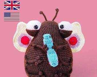 Gehäkelter Schmetterling Türstopper, PDF NUR MUSTER, Raupe Amigurumi Tutorial, Shelf Sitter, Softoy, Blanche und Cabbage