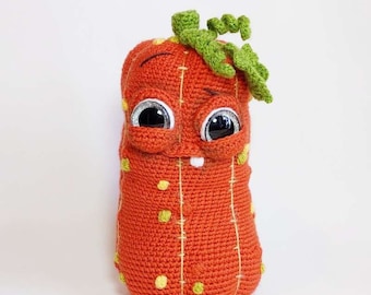 Amigurumi Orange Pumpkin, PDF PATTERN ONLY, Crochet Squash, Fall Decor, Autumn Decoration, Halloween, Herman