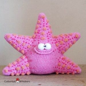 Crochet Starfish Pattern, Doorstop Digital PDF, Amigurumi Rock Pool Creature, Seaside Home Decor, Stan