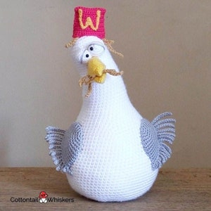 Crochet Seagull Doorstop, PDF PATTERN ONLY, Amigurumi Bird, Seaside Decor Theme, Beach Hut Interiors, Steven