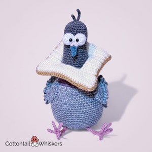 Adorable Crochet Pigeon Pattern - Soft Toy Amigurumi Tutorial  - PDF ONLY