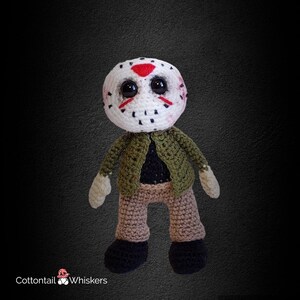 Friday 13th Jason Crochet Pattern, PDF Download, Horror Movie Cute Amigurumi Monster, Geeky Gift for Film Fans
