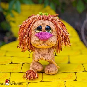 Sweet Crochet Lion Pattern, The Wonderful Wizard of Oz, Amigurumi Soft Toy, Digital PDF Download