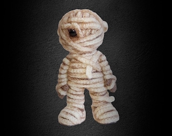 Mini Mummy Doll Crochet Pattern, PDF Download Only, Halloween Horror Movie Character