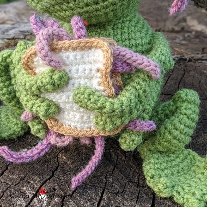 Adorable Crochet Frog & Worm Amigurumi PDF Pattern Fun Toad Toy Making Tutorial 画像 3