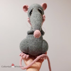 Crochet Rat & Cockroach, PDF PATTERN ONLY, Amigurumi Softie, Atticus and Splat image 9