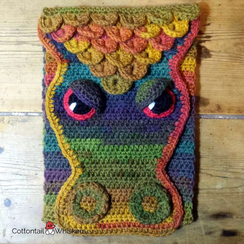 Crochet Dragon Scale Bag PDF PATTERN ONLY Messenger Satchel Etsy