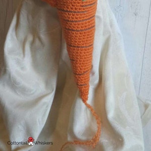 Crochet Carrot Curtain Tie Backs, PDF PATTERN ONLY, Amigurumi Vegetable, Nursery Decoration, Baby Shower Birthday Gift image 4