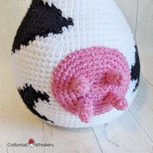 Crochet Cow Pig Sheep Doorstop, Set of 3 PDF PATTERN ONLY, Farmhouse Decor, Amigurumi Tutorial, Shelf Sitter image 4