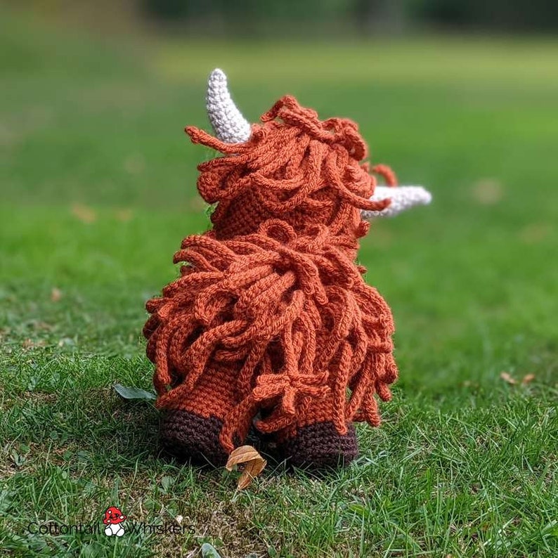 Crochet Highland Cow, PDF PATTERN ONLY, Amigurumi Doll, Tunnock, Haggis & Midge image 7