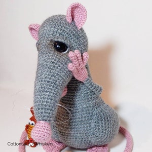 Crochet Rat & Cockroach, PDF PATTERN ONLY, Amigurumi Softie, Atticus and Splat image 5