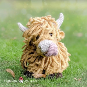 Crochet Highland Cow, PDF PATTERN ONLY, Amigurumi Doll, Tunnock, Haggis & Midge image 10