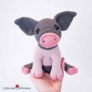 Sweet Pig Crochet Pattern PDF Download, Piglet Plush, Piggie Stuffed Toy, Amigurumi Plushie image 9