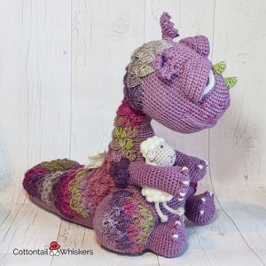 Crochet Dragon & Sheep Pattern Bundle, PDF download, Amigurumi Soft Toy, Dougal and Floof image 4