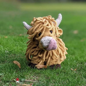 Crochet Highland Cow, PDF PATTERN ONLY, Amigurumi Doll, Tunnock, Haggis & Midge image 6