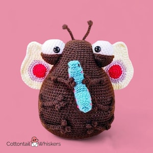 Beautiful Butterfly Crochet Pattern, Doorstop Digital Instructions, Caterpillar Amigurumi Tutorial, Shelf Sitter, Blanche and Cabbage