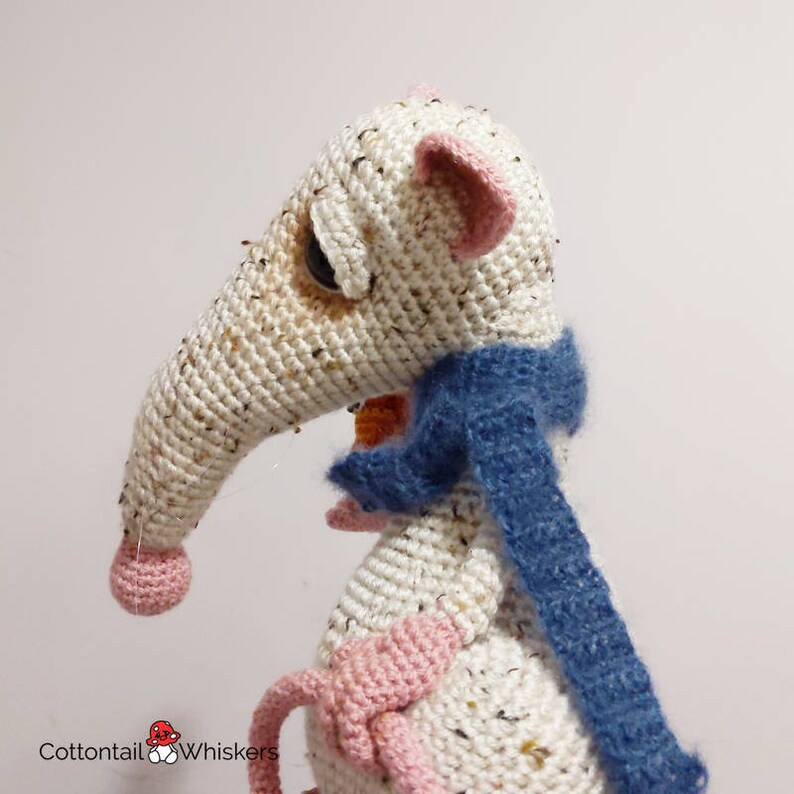 Crochet Rat & Cockroach, PDF PATTERN ONLY, Amigurumi Softie, Atticus and Splat image 6