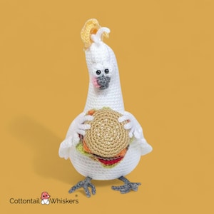 Crochet Cockatoo Pattern, PDF Digital Download, Amigurumi Parrot Tutorial, Bird Doll Plushie,  Soft Toy